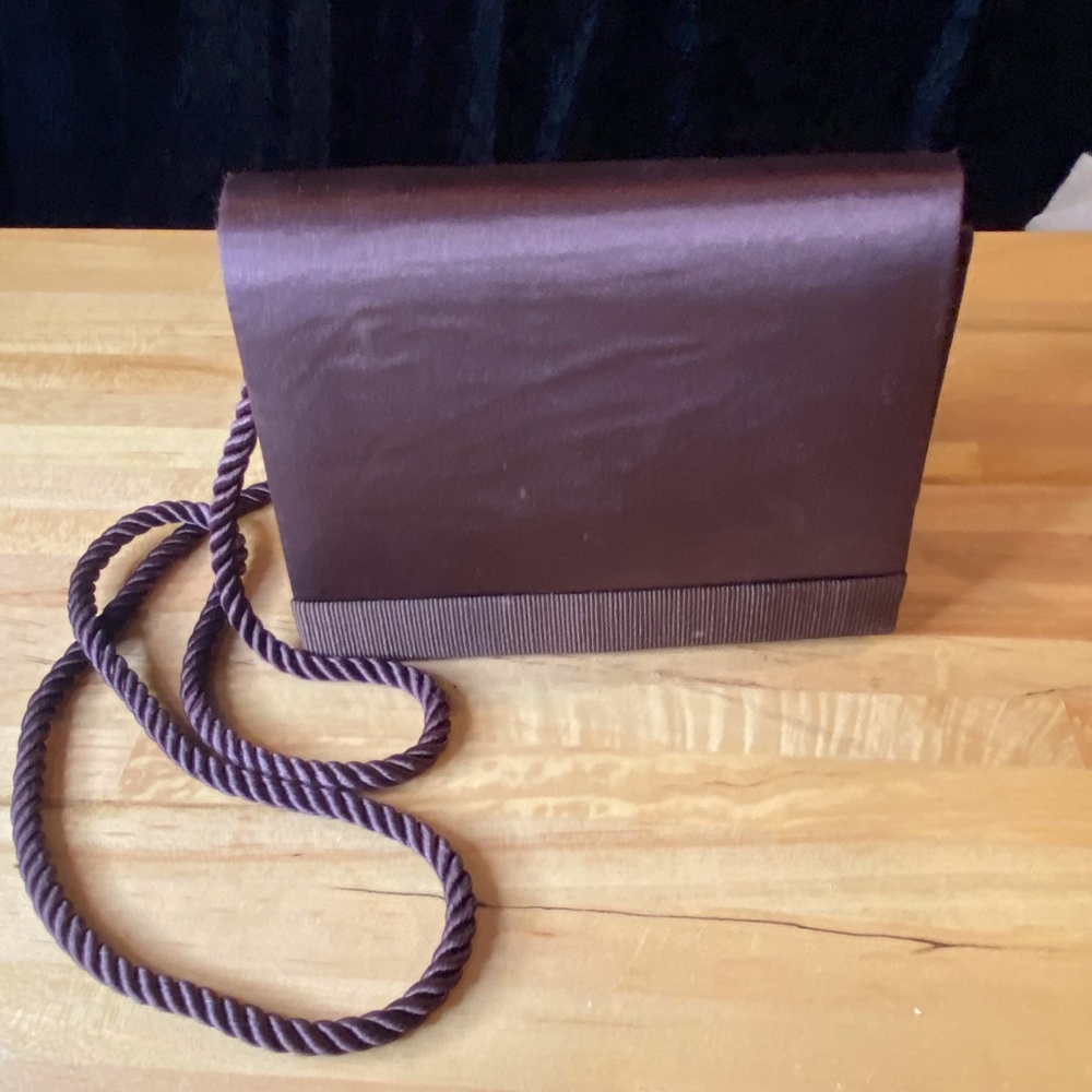 Vintage Lord & Taylor Formal Purse Brown, Card Pocket